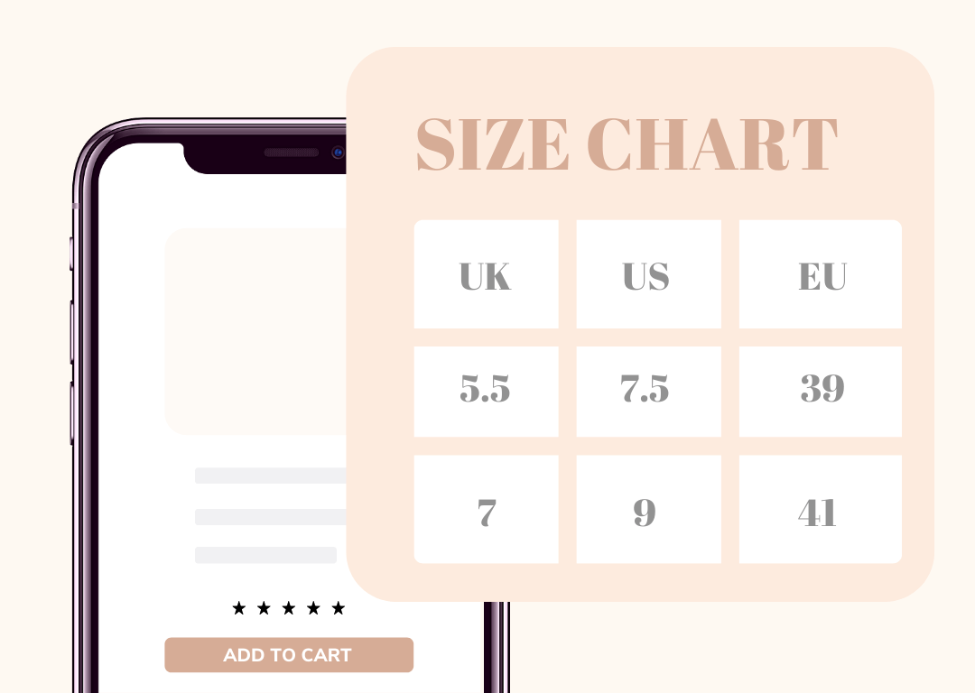 Infobahn Ecommerce Size Chart Extension